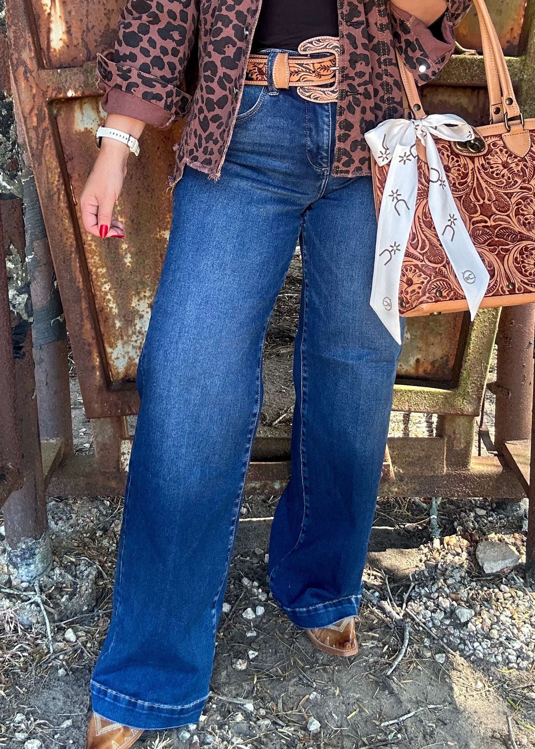 The Frontier Ease Wide Leg Jeans