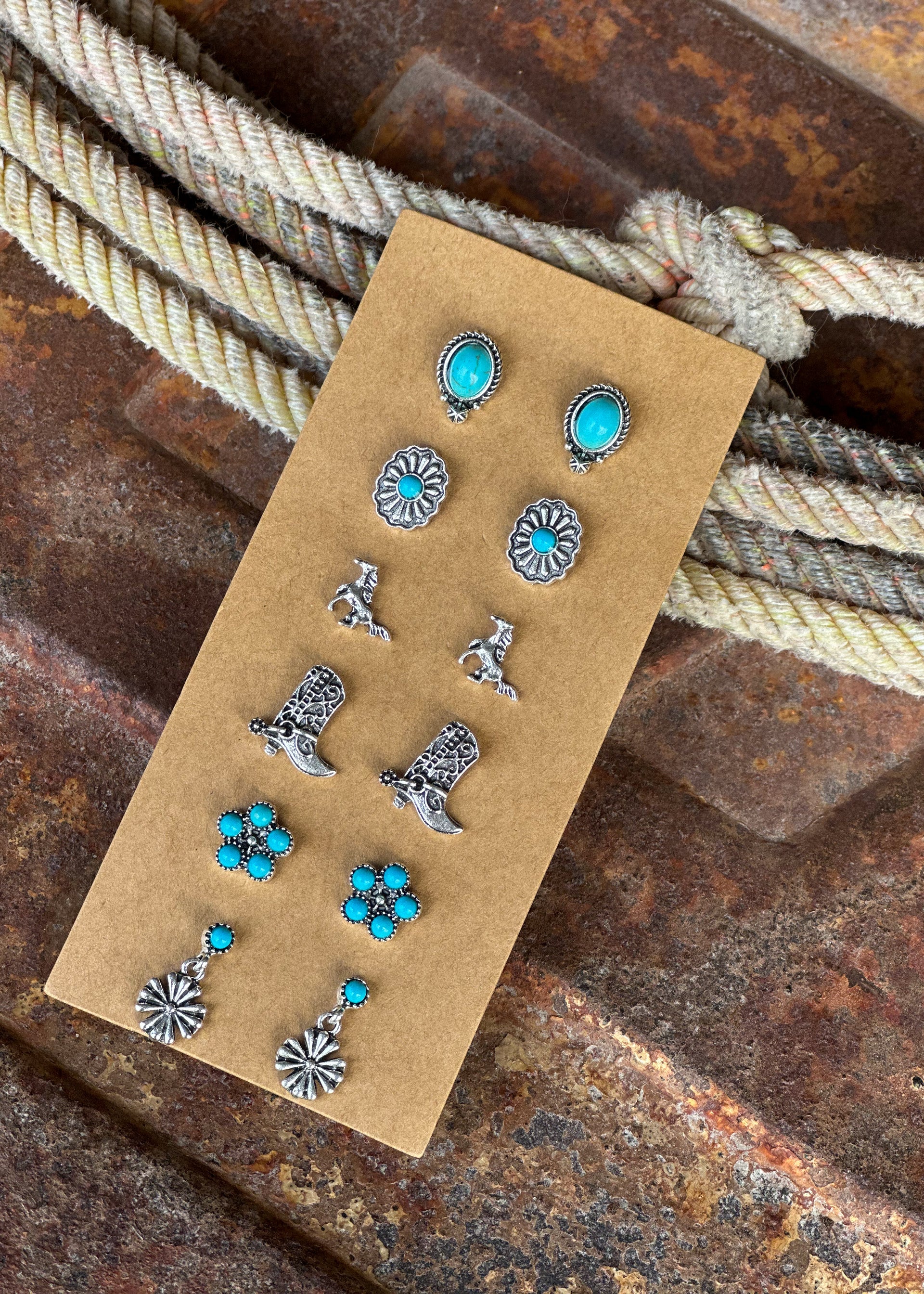 The Frontier Flora Earring Set