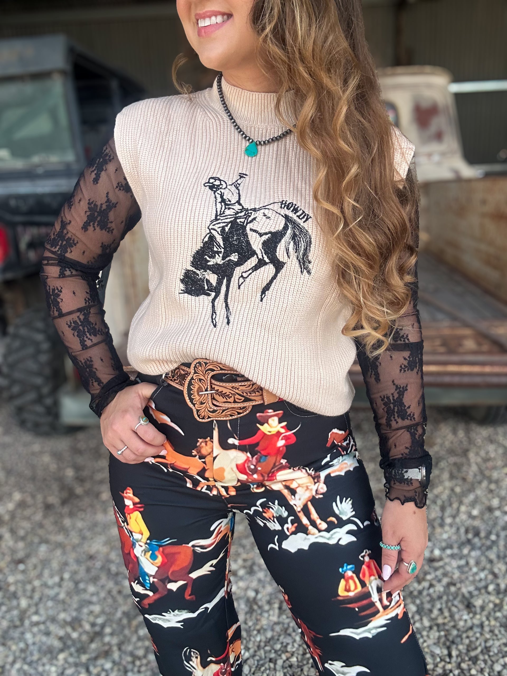 The Howdy Rider Knit Vest