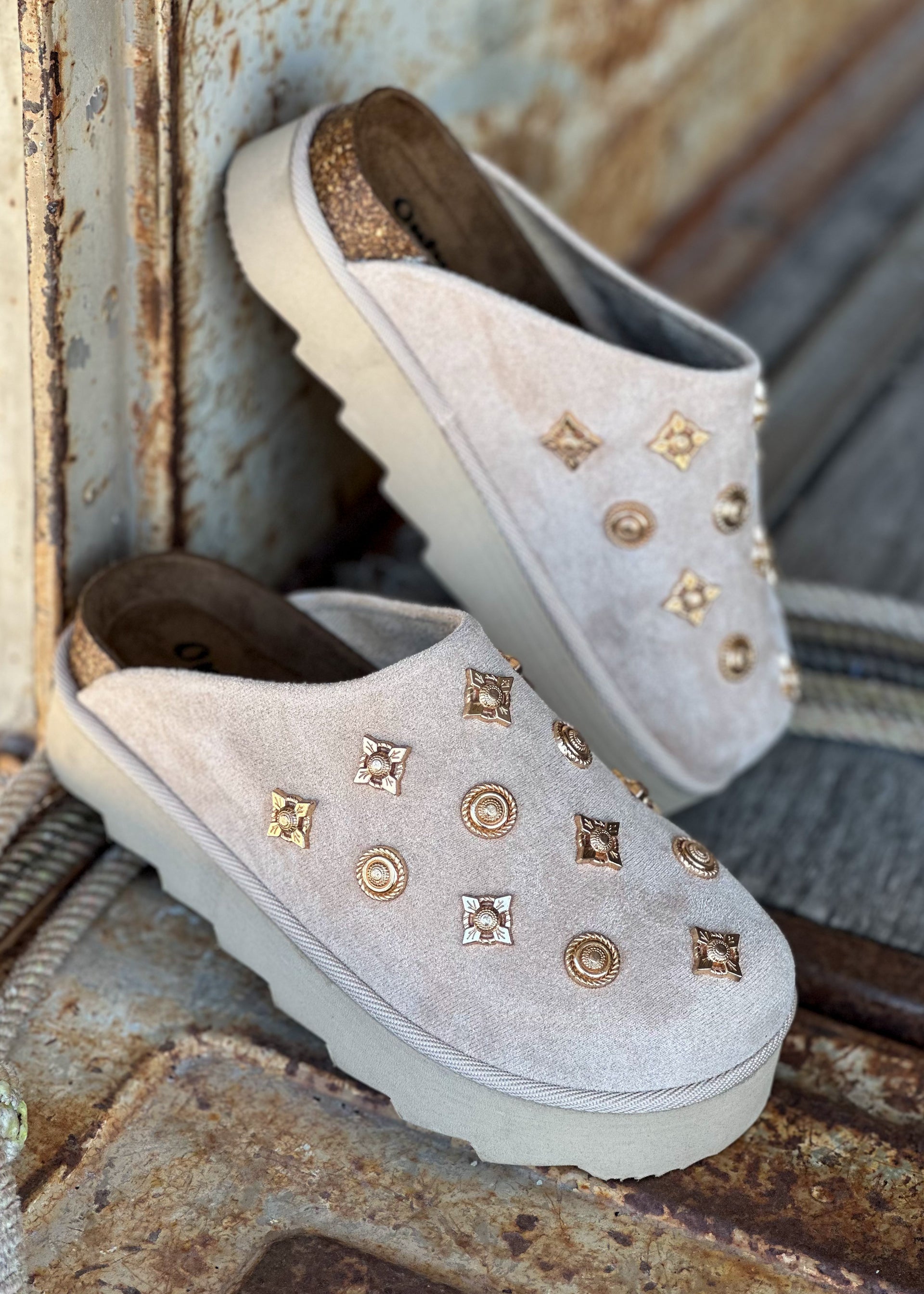 The Rodeo Luxe Studded Mules