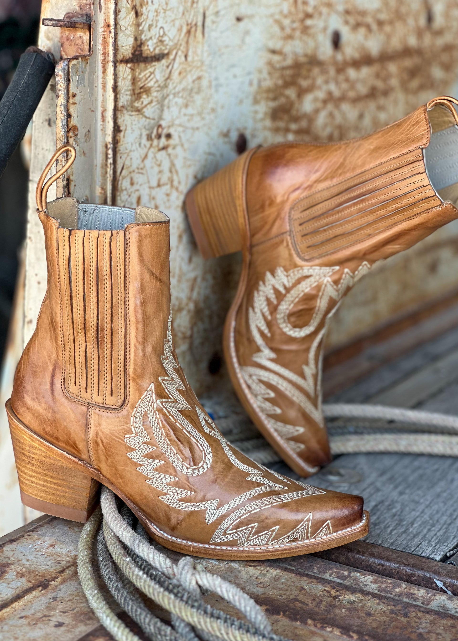 The Stetson Desert Bloom Ankle Boots