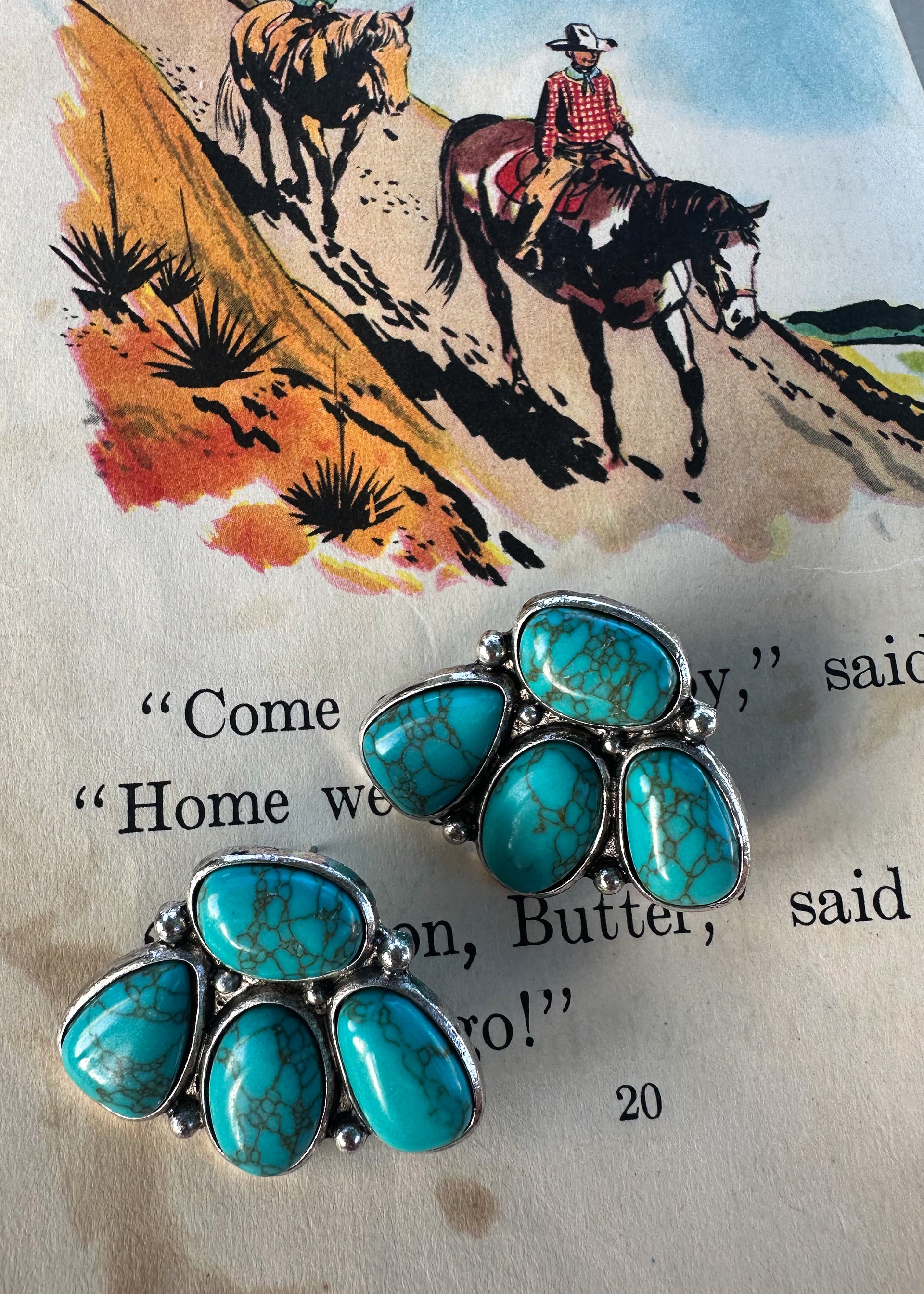 The Turquoise Paw Studs