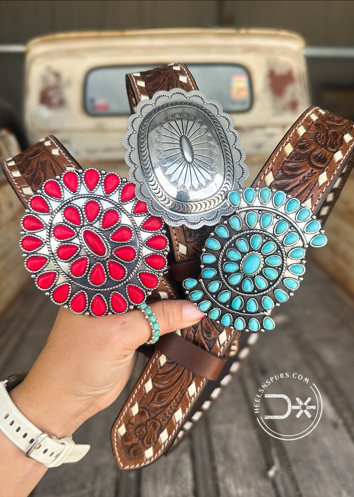 Western Concho Buckle