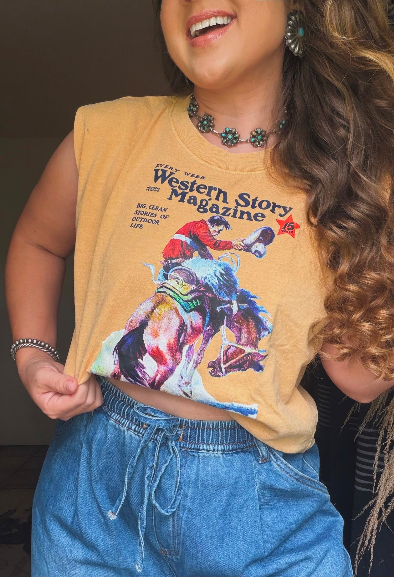 The Western Story Boxy Tank