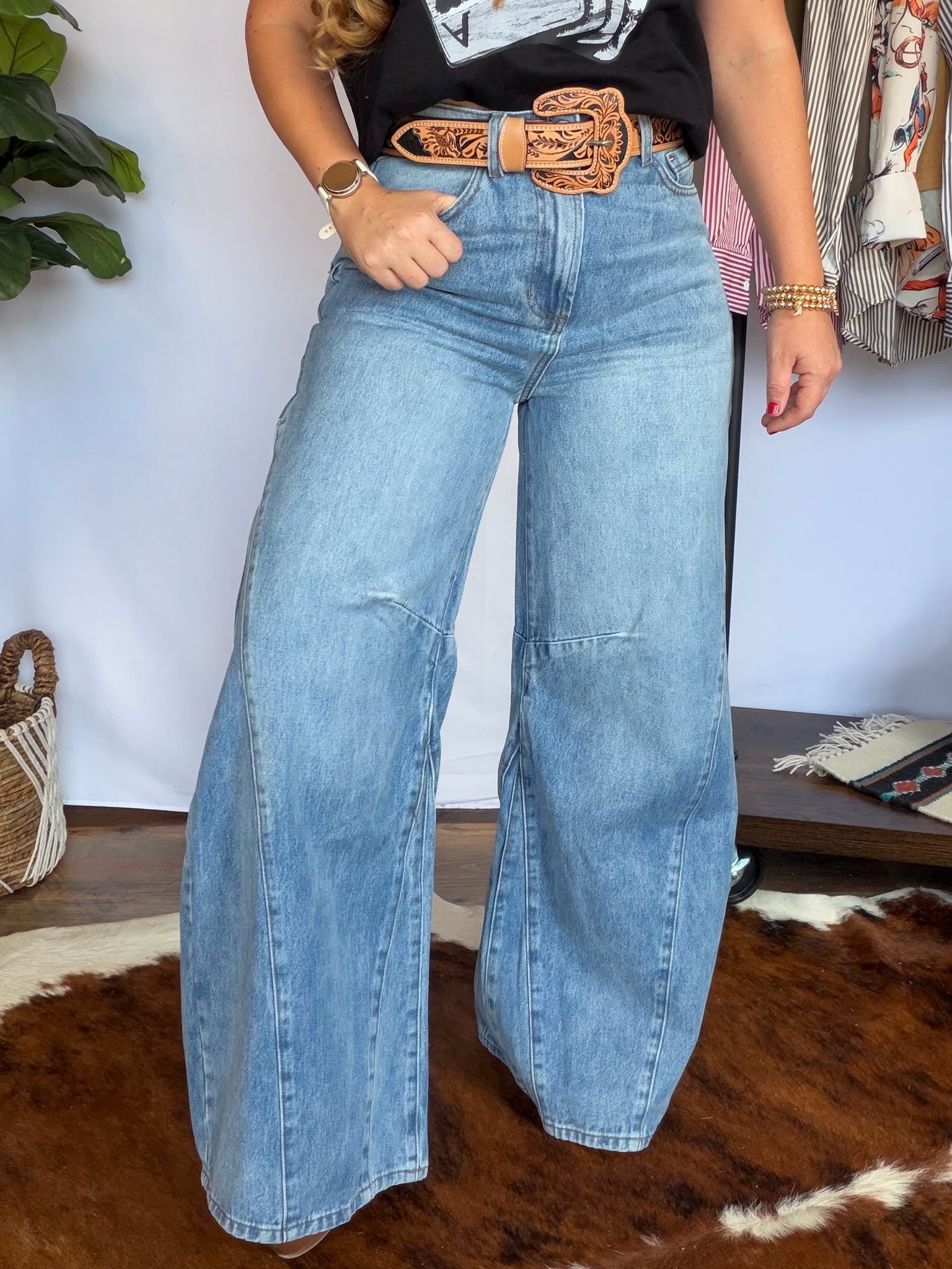 The High Noon Wide Leg Jeans