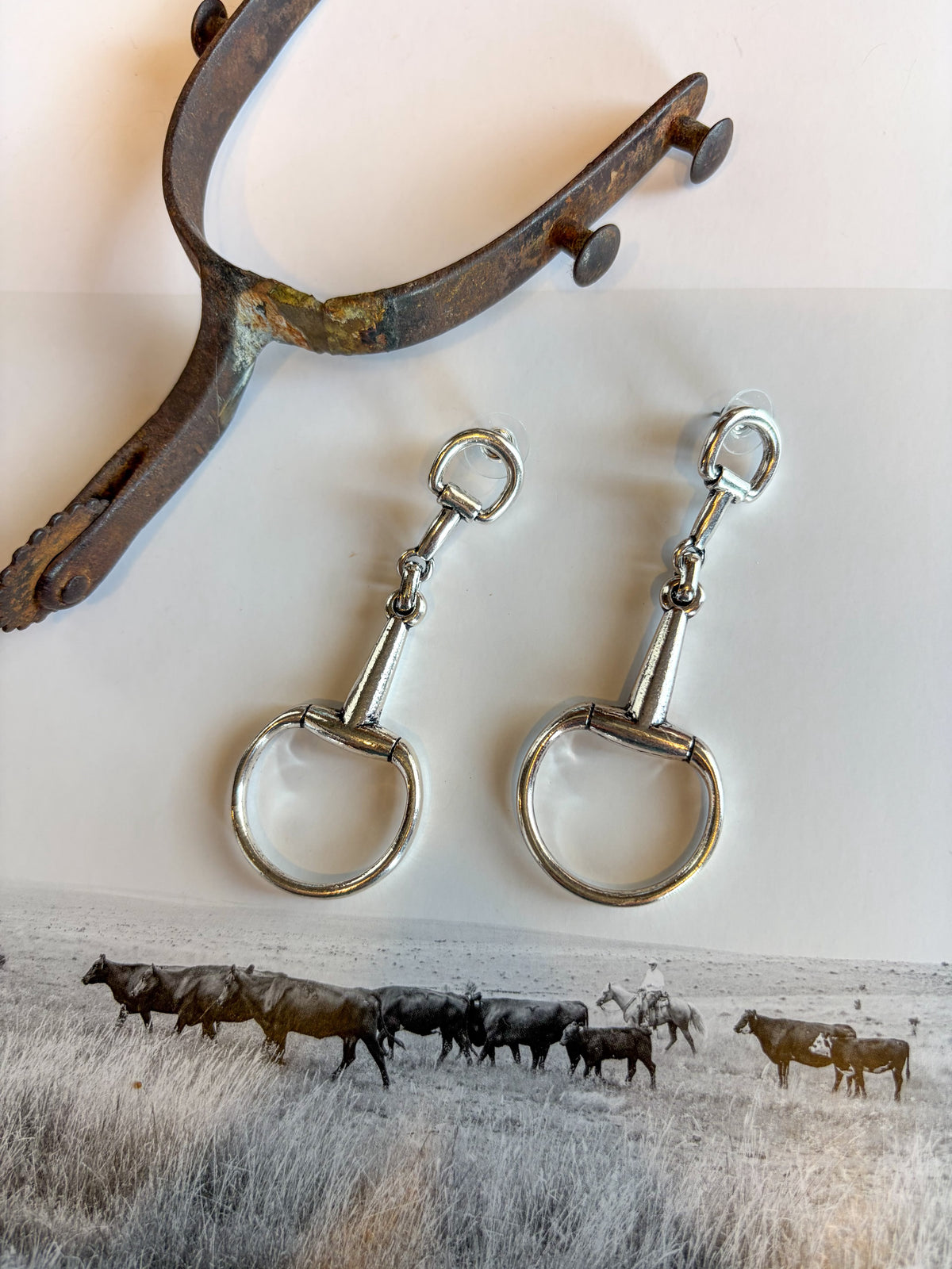 The Silver Snaffle Bit Earrings