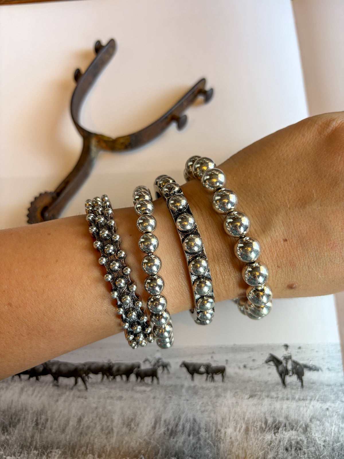 The Silver Roundup Bracelet Stack