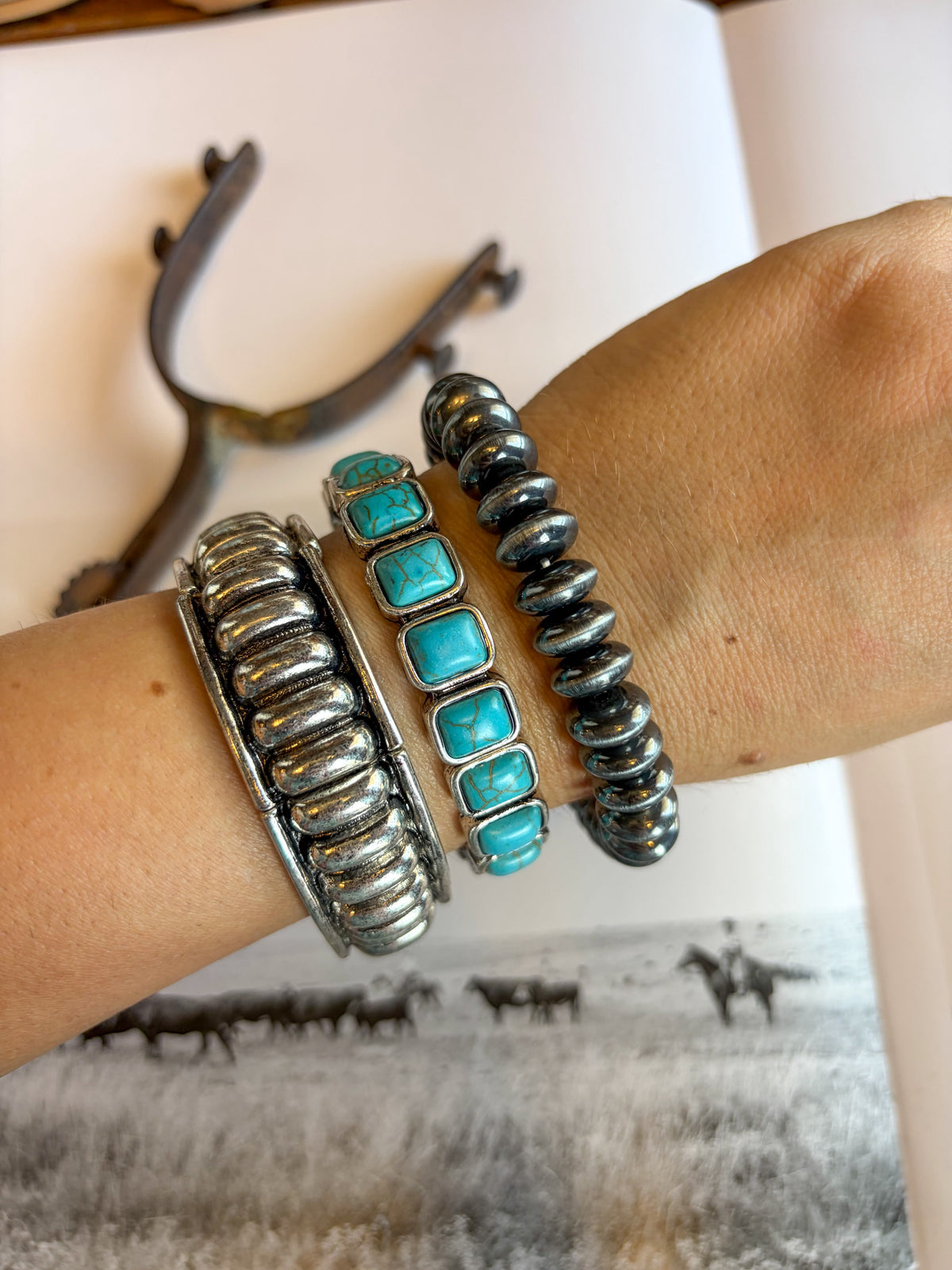 The Turquoise Trail Bracelet Stack