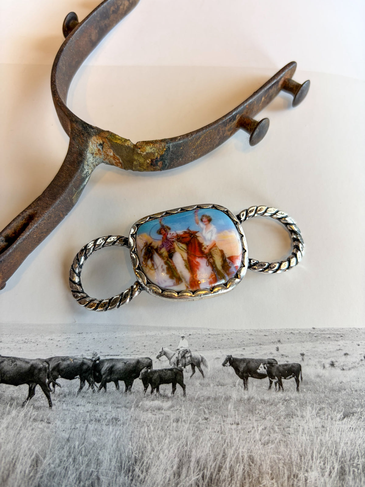 The Prairie Portrait Scarf Slide