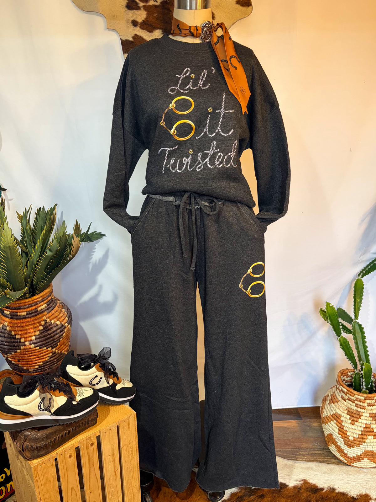 The Lil Bit Twisted Lounge Set