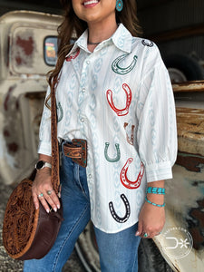 Western Horseshoe Snap Shirt