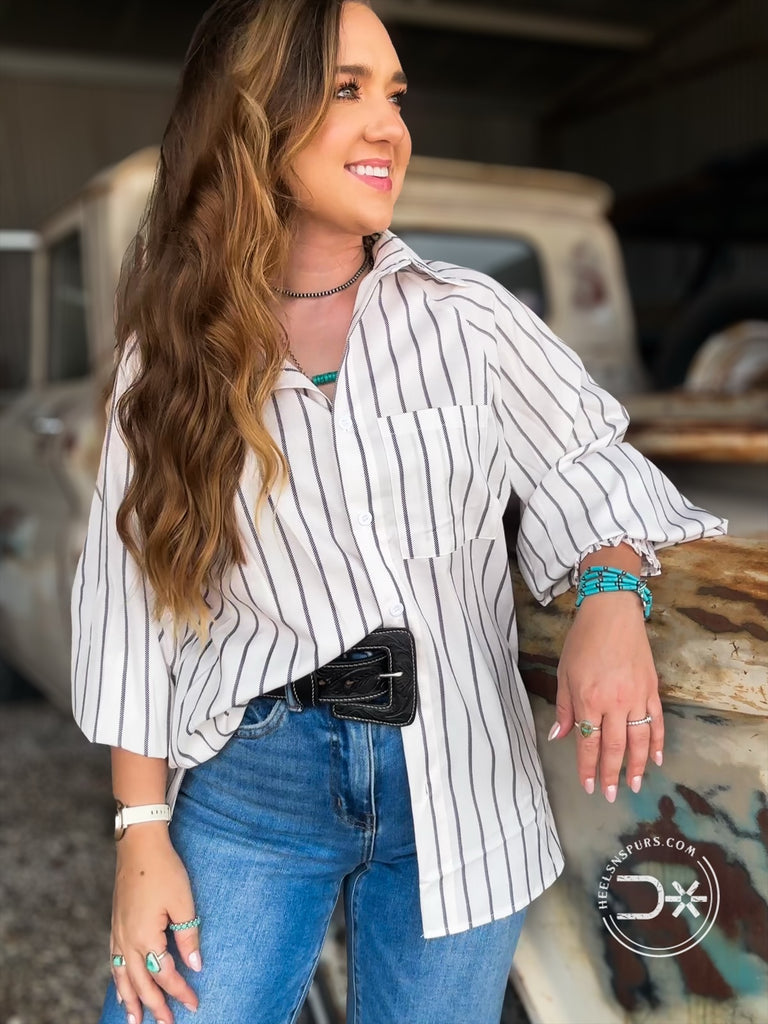 Striped Button Up