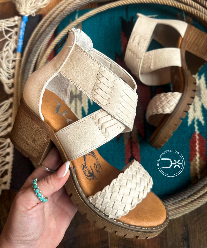 Vana Block Heels ~ Cream