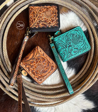 Load image into Gallery viewer, Tooled Wristlet Wallets
