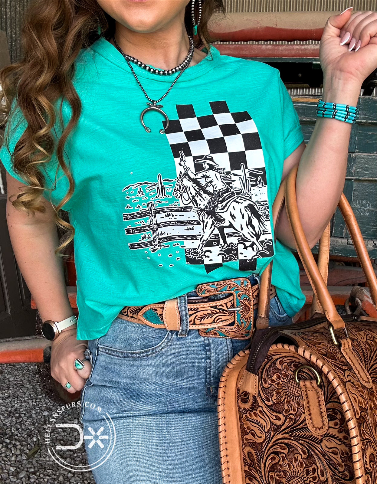 Western Checkered Tee