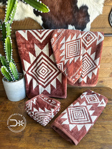 Terlingua Aztec Bath Towels