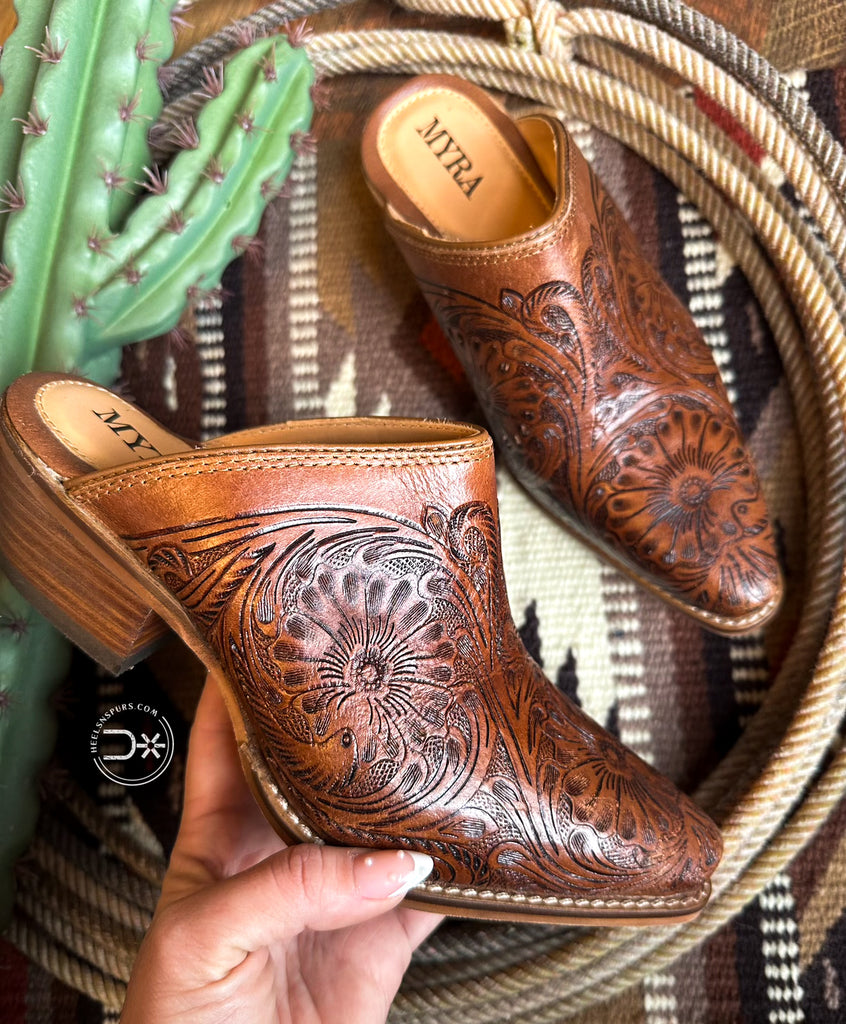Amarillo Tooled Mules