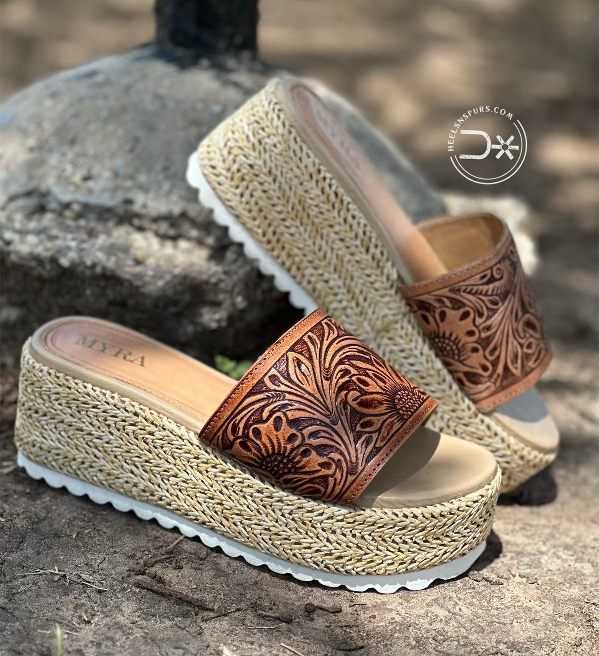 Gloriana Canyon Platform Sandals ~ Natural