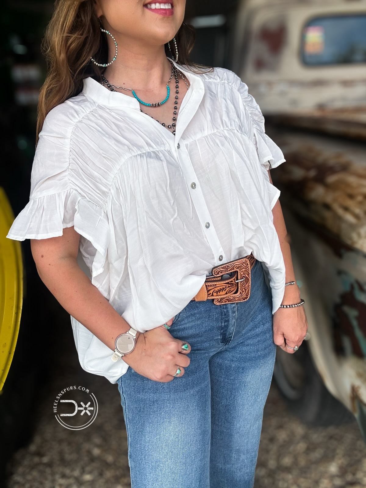 Classic Lainey Top ~ Ivory