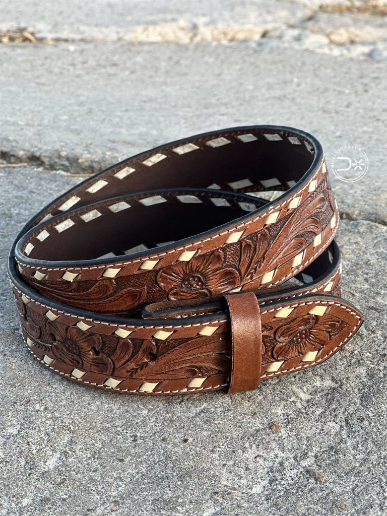 Tooled Belt (Sold without a Buckle)