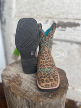 Load image into Gallery viewer, Leopard Primetime Ariat Zip Boots ~ Kids
