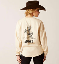 Load image into Gallery viewer, True West Oversized Tee ~ Ariat (Summer Sand)
