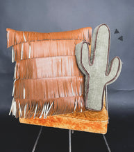 Load image into Gallery viewer, Fringe Flair Pillow Case ~ Saddle
