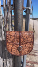 Load and play video in Gallery viewer, The Ranch Hand Tooled Crossbody
