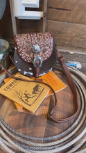 Load and play video in Gallery viewer, Annie Oakley Tooled Crossbody ~ Hides Will Vary
