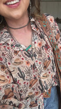 Load and play video in Gallery viewer, Out West Chiffon Button Up
