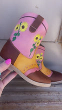Load and play video in Gallery viewer, Sophie Sunflower Boots ~ Kids (10-12)
