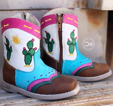 Load image into Gallery viewer, Pecos Cactus Boots ~ Toddler (6-9)
