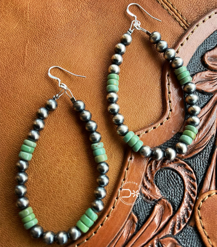 Real Turquoise & Navajo Earrings