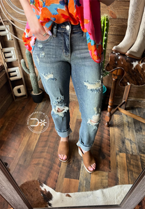 Judy Blue Cuff Jeans