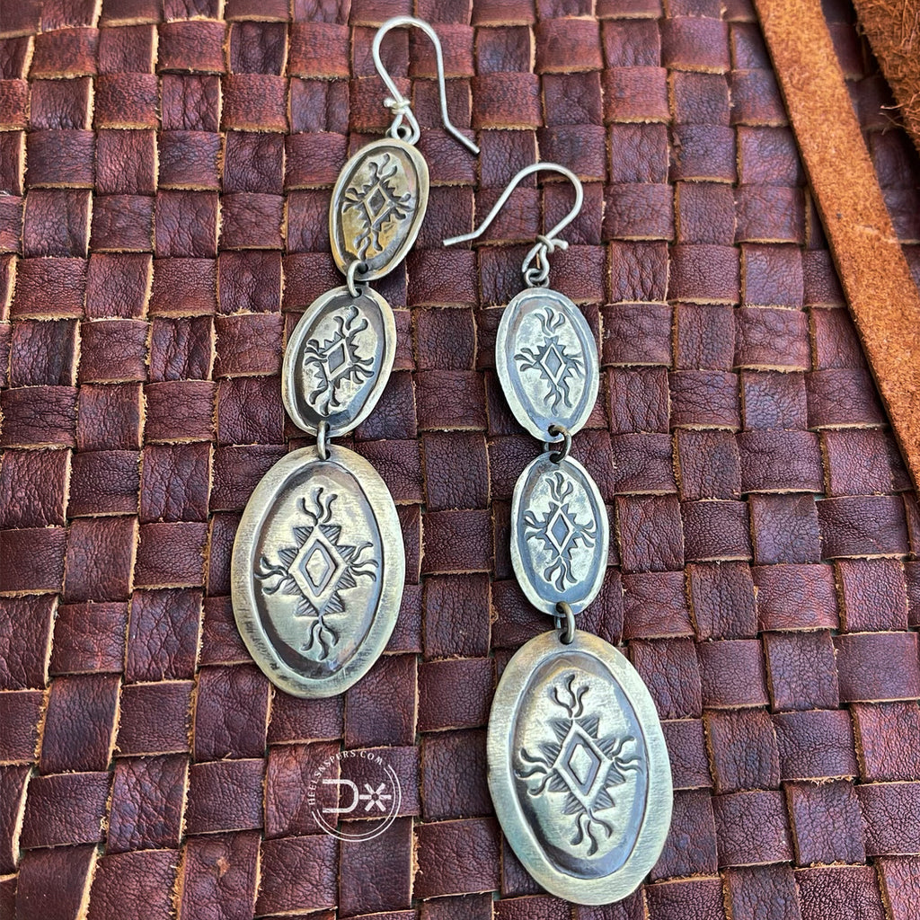 Triple Navajo Oval Earrings