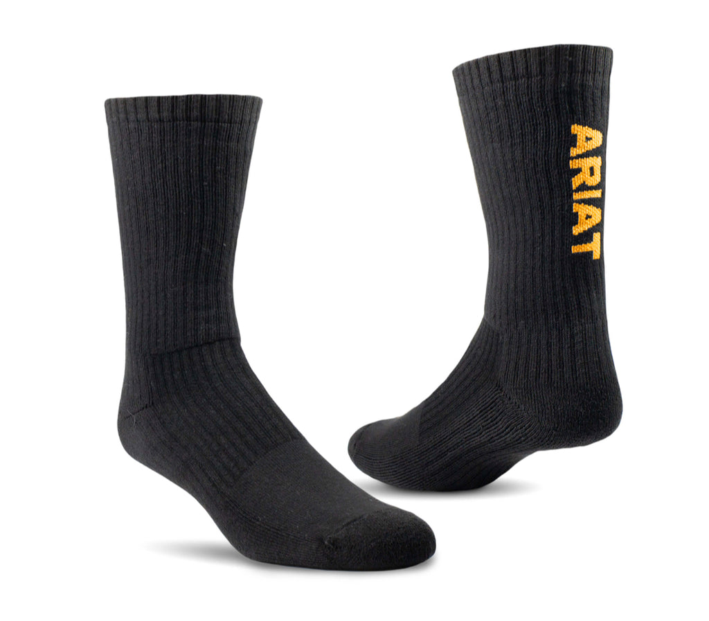 Premium Ringspun Cotton Crew Work Sock 3 Pair Pack