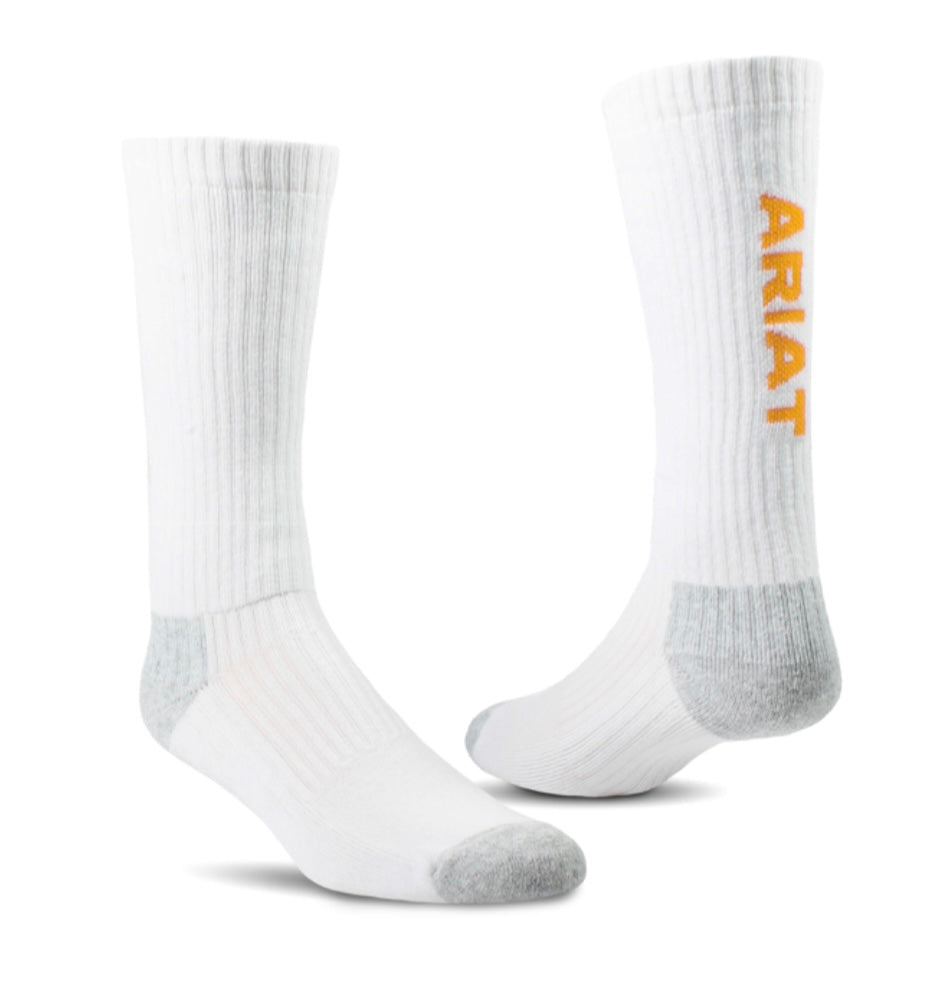Premium Ringspun Cotton Mid Calf Work Sock 3 Pair Pack