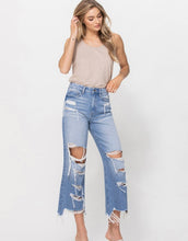 Load image into Gallery viewer, Flying Monkey Distressed Crop Jeans ~ F4651

