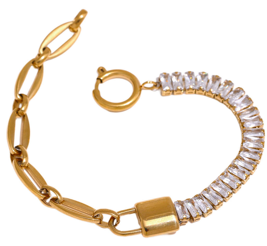 Crystal Lock Bracelet